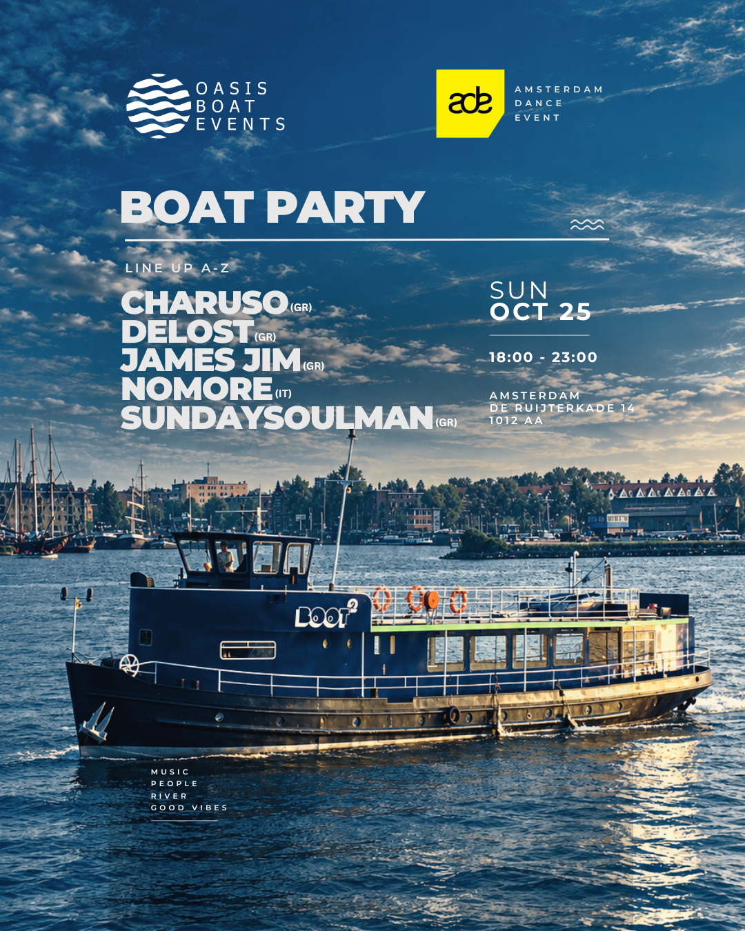 Oasis Boat Party in Amsterdam, Netherlands